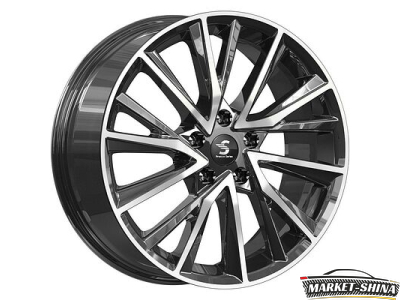 Premium КР010 (Tiggo 8 Pro) 7.5 x 18 5*108 Et:47 Dia:60.1 Diamond Gloss Graphite