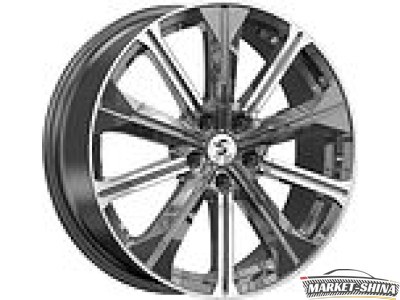 Premium КР013 (Tiggo 8 Pro) 7 x 19 5*108 Et:45 Dia:60.1 Diamond Gloss Graphite