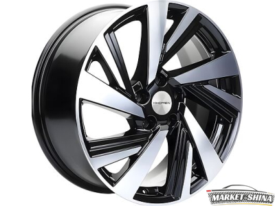 Khomen KHW1801 (X-trail) 7.5 x 18 5*114.3 Et:45 Dia:66.1 Black-FP