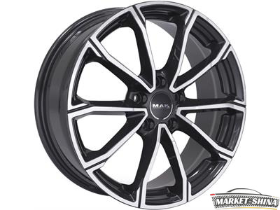 MAK DaVinci 7.5 x 18 5*114.3 Et:51 Dia:67.1 Black Mirror